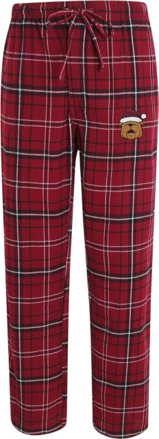 Mississippi State Bulldogs Santa Flannel Pants