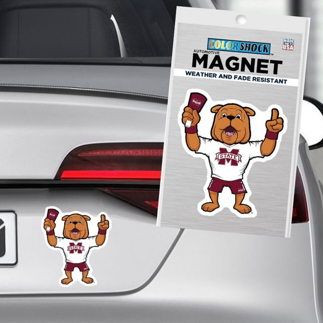 Mississippi State Bulldogs 6x6 Magnet