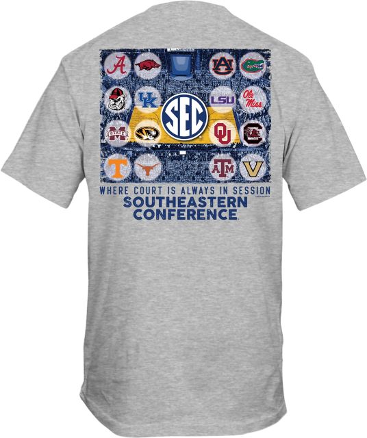 Mississippi State Bulldogs SEC Basketball Court Short Sleeve T-Shirt