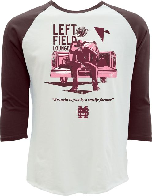 Mississippi State Bulldogs Ron Polk The Dude  Raglan Tee