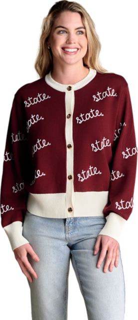 Mississippi State Bulldogs Women's Rope Cardigan