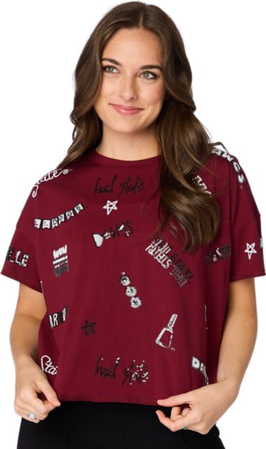 Mississippi State Bulldogs Women's Boxy Short Sleeve T-Shirt