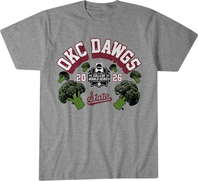 Mississippi State Bulldogs Softball Women's College World Series Broccoli Short Sleeve T-Shirt