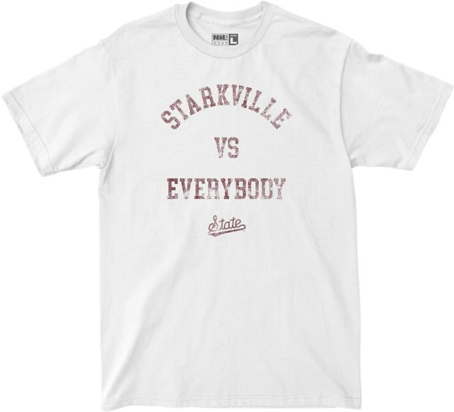 Mississippi State Bulldogs Starkville vs Everybody Short Sleeve T-Shirt