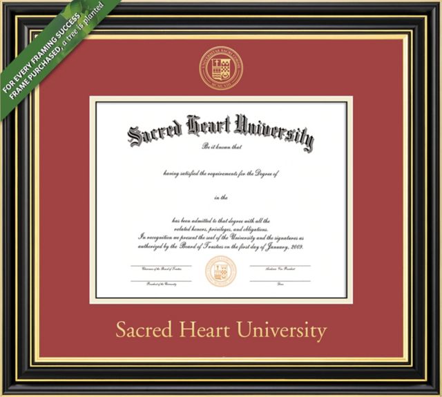Sacred Heart University 11'' x 14'' Prestige Diploma Frame