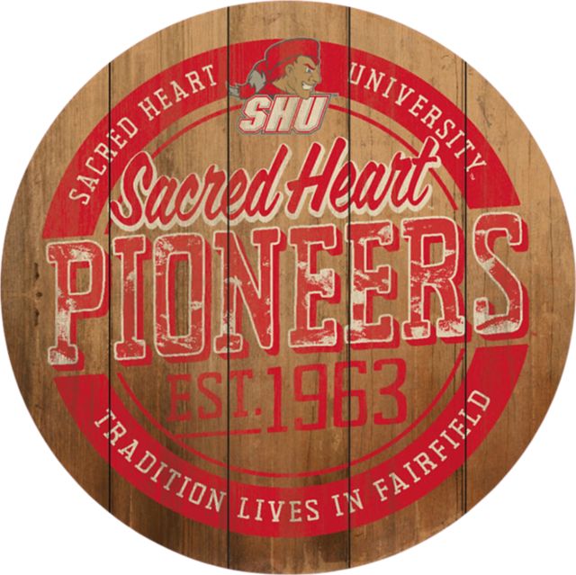 Sacred Heart University Barrel Top Wall Mount 26''x26'' - ONLINE ONLY