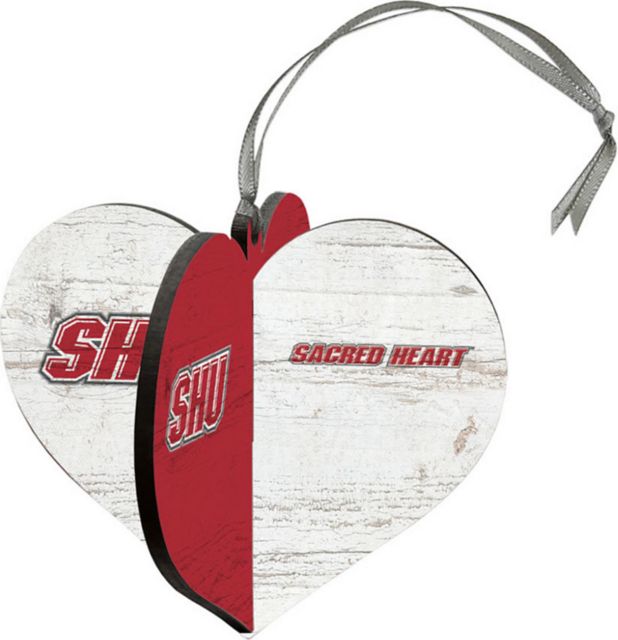 Sacred Heart University 3D Heart Ornament