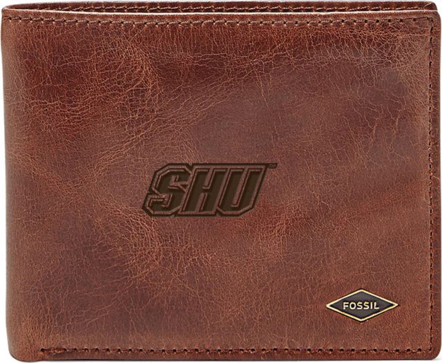 Fossil Leather Ryan RFID Flip ID Bifold - Dark Brown - ONLINE ONLY
