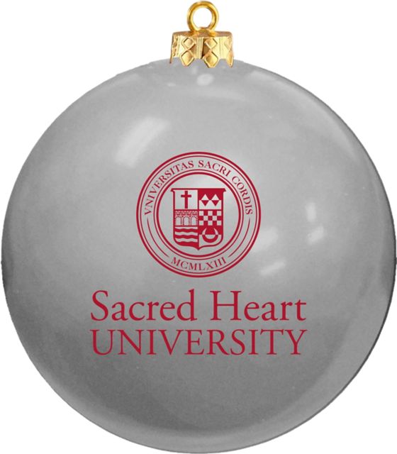 Sacred Heart University Round Shatterproof Ornament