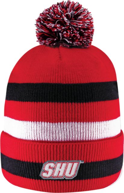 Sacred Heart University Pom Knit Hat with Cuff