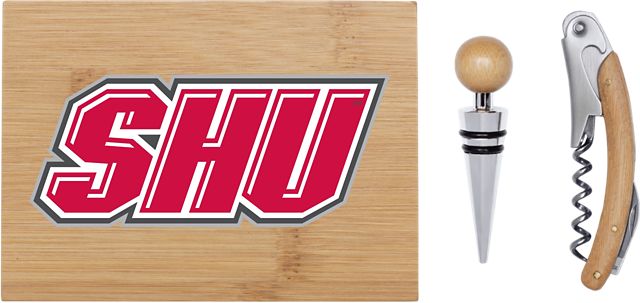 Sacred Heart University Bamboo Wine Tool Set