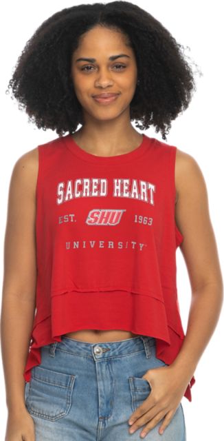 Sacred Heart University Pioneers Women's Flowy Tank Top: Sacred