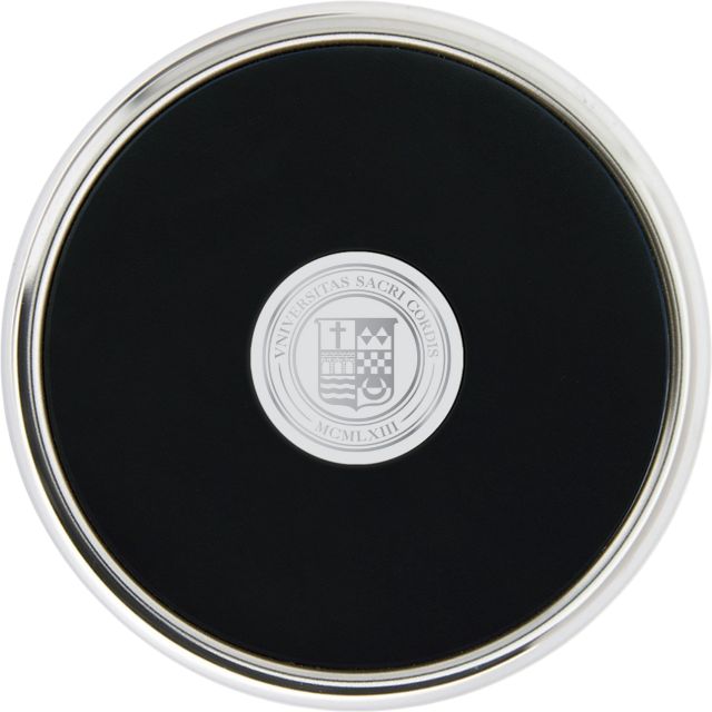 Sacred Heart University Leather Coaster