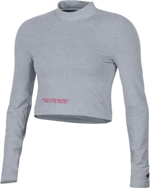 Sacred Heart University Women's Pioneers Cropped Long Sleeve T-Shirt