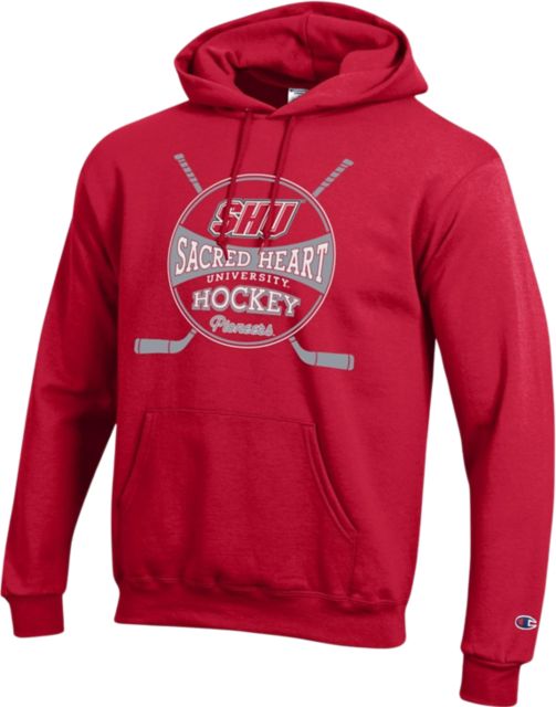 Sacred Heart University Hockey Pullover Hood: Sacred Heart University