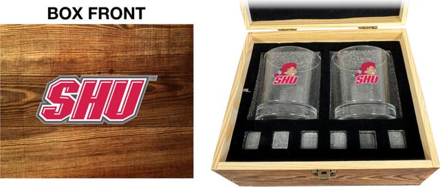 Sacred Heart University Rock Glass Box Set