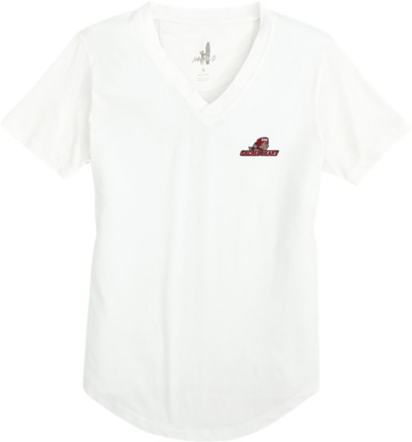Sacred Heart University Pioneers Women's Meredith V-Neck T-Shirt