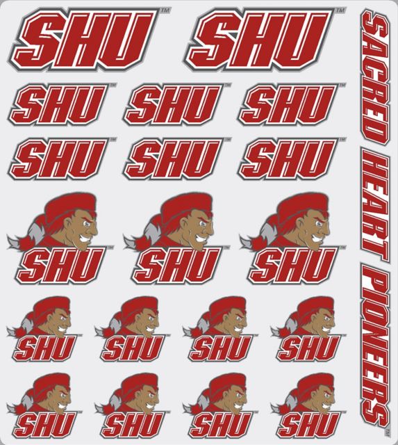 Sacred Heart University Pioneers Sticker Sheet