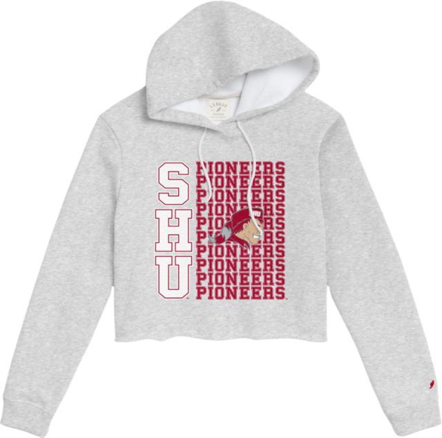 Sacred Heart University Women's 1636 Cropped Hooded Sweatshirt - ONLINE ONLY