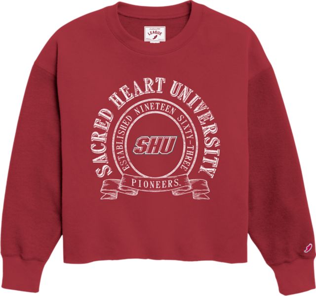 Sacred Heart University Pioneers Women's Oversized Crewneck Sweatshirt