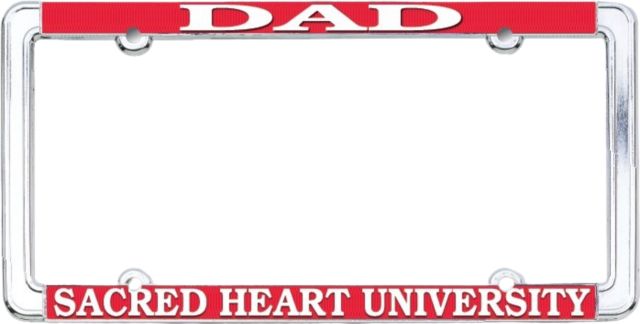 Sacred Heart University Dad License Plate Frame