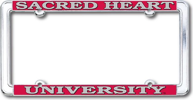 Sacred Heart University Thin Dome License Plate Frame