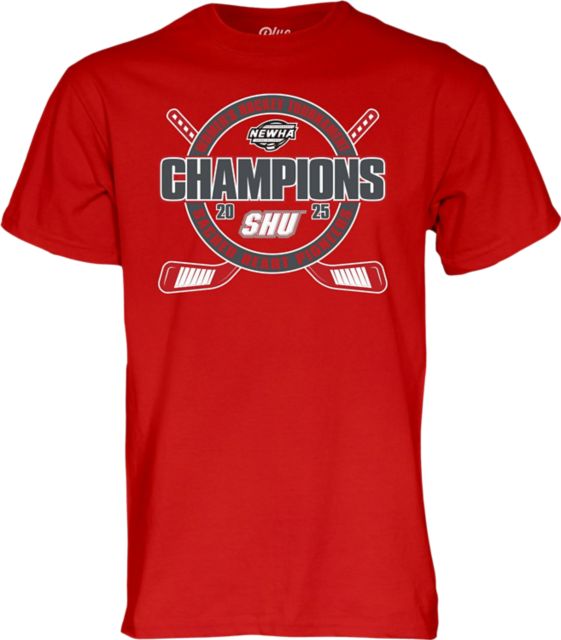 Sacred Heart University Women's Hockey 2025 NEWHA Tournament Champions Short Sleeve T-Shirt