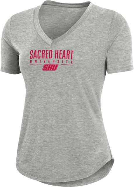 Sacred Heart University Women's Breezy V-Neck Short Sleeve T-Shirt