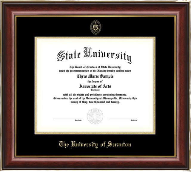 University of Scranton 11 x 14 Master's Diploma Frame