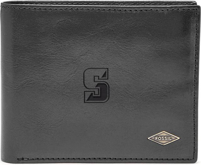 Fossil Leather Ryan RFID Flip ID Bifold - Black - ONLINE ONLY