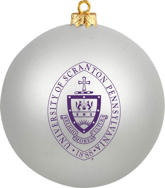 University of Scranton Round Shatterproof Ornament