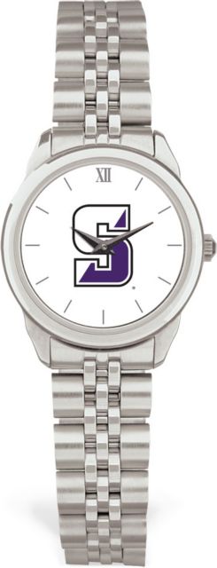 CSI Women's Silver Rolled Link Watch (Gift Boxed)  With Colored Medallion - ONLINE ONLY