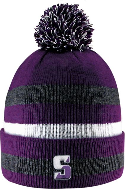 University of Scranton Cuff Pom Knit Hat