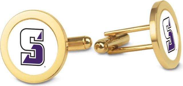 CSI Gold Cufflinks (Gift Boxed) With Colored Medallion - ONLINE ONLY