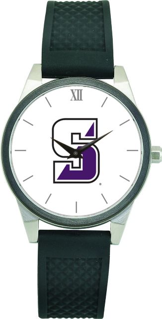 CSI Women's Wristwatch (Gift Boxed) With Black Silicone Strap And Color Medallion. - ONLINE ONLY
