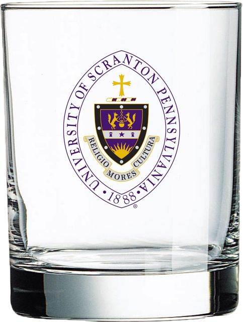 University of Scranton Double Old Fashioned 14 oz. Glass