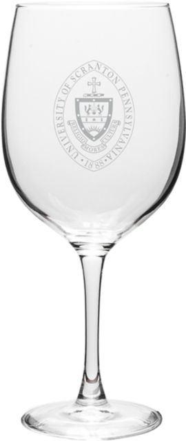 University of Scranton 19 oz. Wine Glass