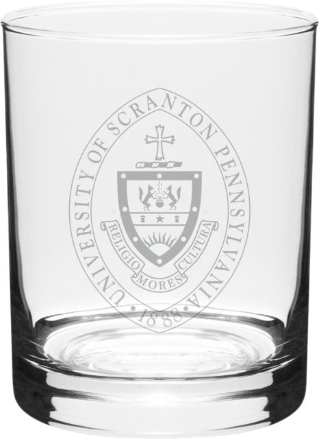 University of Scranton 14 oz. Double Old Fashioned Glass