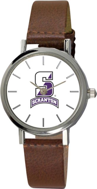 University of Scranton 28 mm Ladies Leather Watch