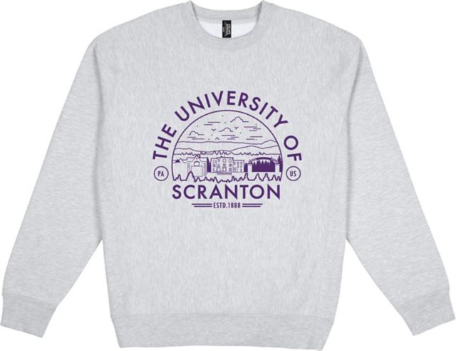 University of Scranton Premium Heavyweight Pullover Fleece Crewneck - ONLINE ONLY