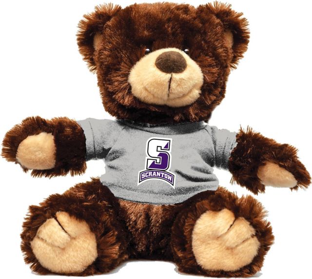 University of Scranton 12'' Plush Noah Bear - Chocolate - ONLINE ONLY