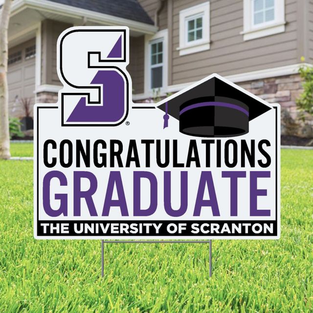 University of Scranton Grad 22 x 19 Lawn Sign