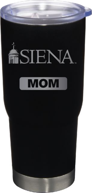 22 oz Matte Black Stainless Steel Tumbler Mom