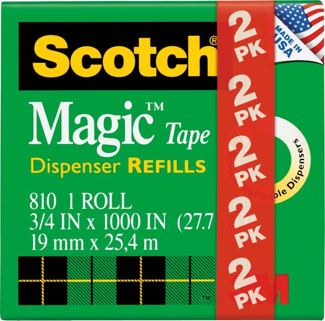 MAGIC TAPE REFILL .75X1000 2PK