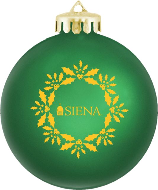 Siena University Round Shatterproof Ornament