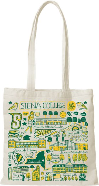 Siena Contender Canvas Tote Official Logo - ONLINE ONLY: Siena College