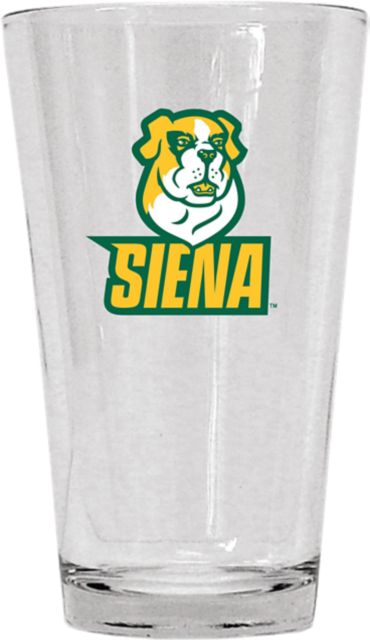 Siena University Saints 16 oz. Glass