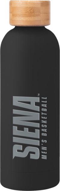 Siena College University Stainless Steel Bottle w/ Bamboo Lid 17 oz
