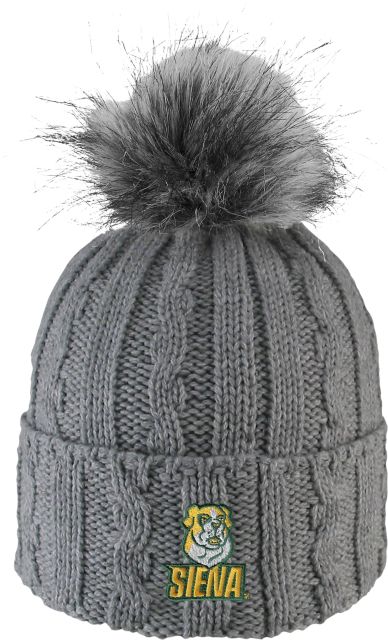 Siena University Saints Women's Fur Pom Beanie