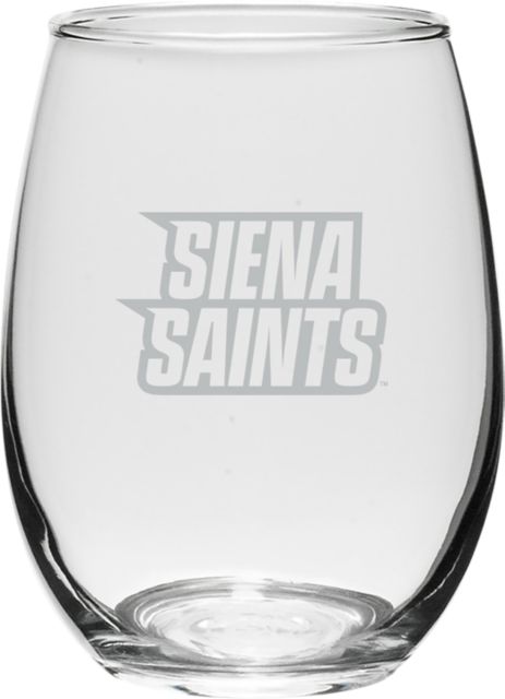 Siena University 21 oz. Stemless Wine Glass